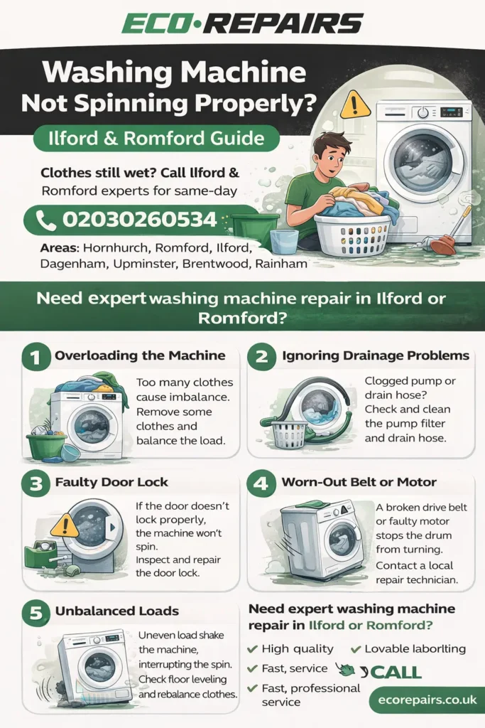 Washing Machine Not Spinning Properly? 5 Mistakes to Avoid 
