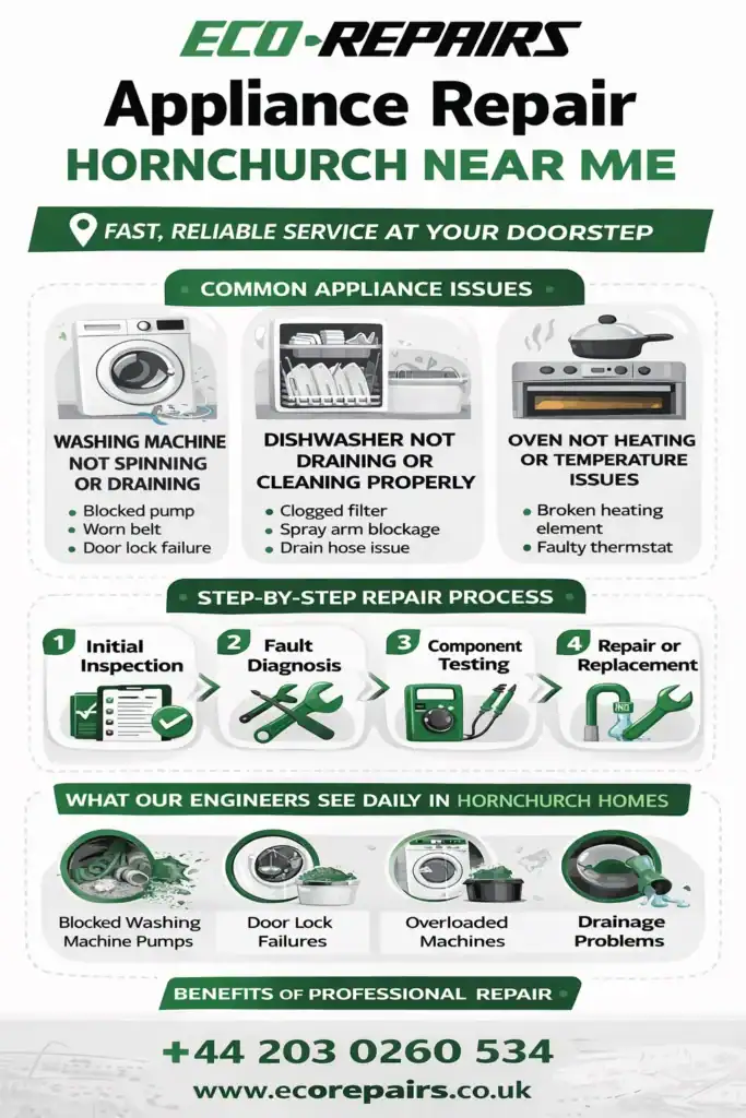 Appliance repair Hornchurch near me for Common Household Issues