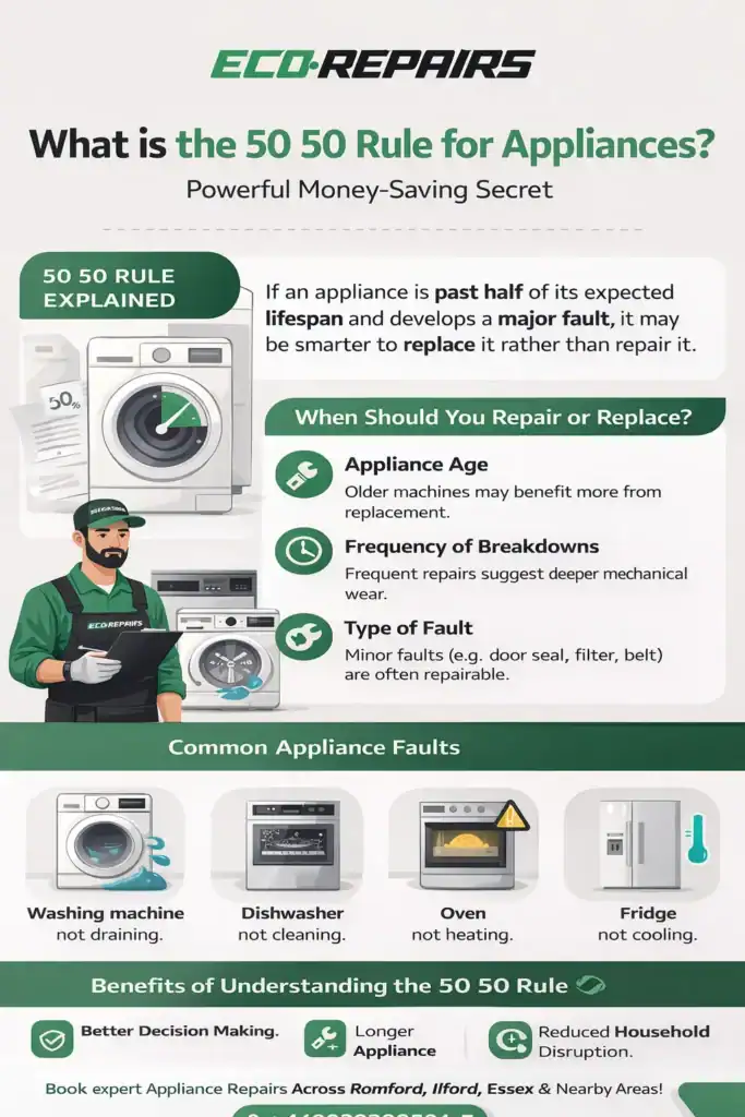 What is the 50 50 Rule for Appliances?